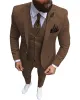Menseventwear Fashion 3 Pieces Mens Suit Flat Notch Lapel Tuxedos (Blazer+vest+Pants) sold by Mens Event Wear