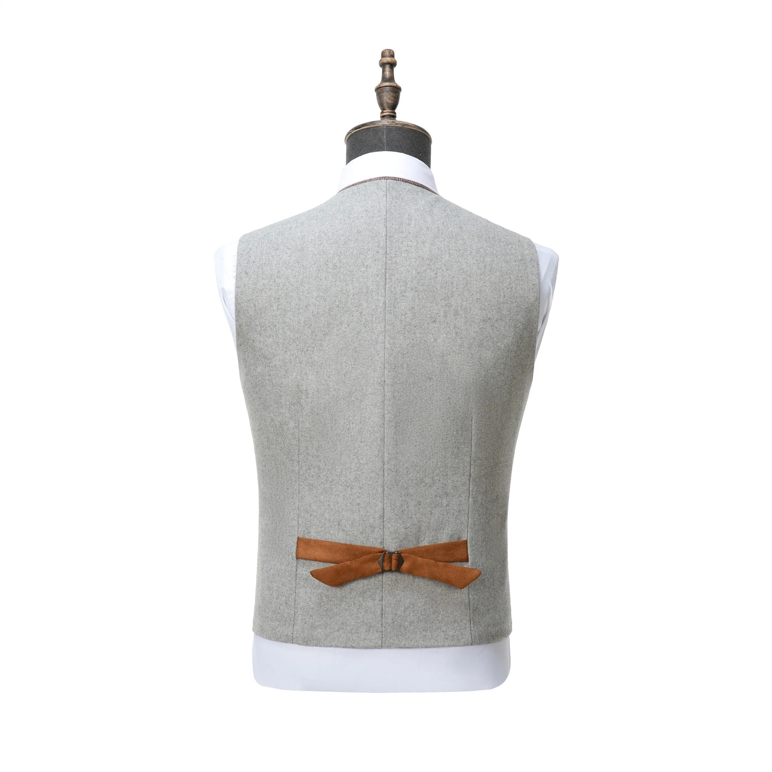 Fashion Mens Regular Fit Tweed V Neck Waistcoat sold by Mens Event Wear product image thumbnail 2