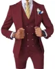 Formal Men's 3 Pieces Slim Fit Solid Color Peak Lapel Tuxedos For Wedding (Blazer+vest+Pants) sold by Mens Event Wear