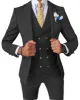 Formal Men's 3 Pieces Slim Fit Solid Color Peak Lapel Tuxedos For Wedding (Blazer+vest+Pants) sold by Mens Event Wear