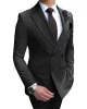 Formal 2 Pieces Mens Suit Flat Peak Lapel Tuxedos For Wedding (Blazer+Pants) sold by Mens Event Wear