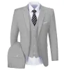 Casual Men's 3 Pieces Mens Suit Notch Lapel Flat Tuxedos (Blazer+vest+Pants) sold by Mens Event Wear