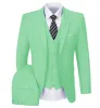 Casual Men's 3 Pieces Mens Suit Notch Lapel Flat Tuxedos (Blazer+vest+Pants) sold by Mens Event Wear