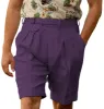 Casual Men's Short Pants Cotton Linen For Wedding sold by Mens Event Wear