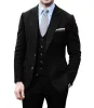Vintage Classical 3 Pieces Mens Suit Herringbone Tweed Notch Lapel Tuxedos (Blazer+vest+Pants) sold by Mens Event Wear