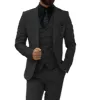 Formal Men's 3 Pieces Flat Slim Fit Peak Lapel Tuxedos For wedding (Blazer+vest+Pants) sold by Mens Event Wear
