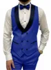 Formal Men's 3 Piece Men's Suit Solid Color Flat Peak Lapel Tuxedo (Blazer + Vest + Pants) sold by Mens Event Wear