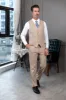 Formal 2 Pieces Mens Suit Flat Linen V Neck Suit(Vest+Pants) sold by Mens Event Wear