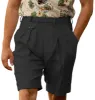 Casual Men's Short Pants Cotton Linen For Wedding sold by Mens Event Wear