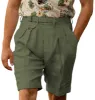 Casual Men's Short Pants Cotton Linen For Wedding sold by Mens Event Wear