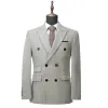 Men's Casual Tweed Notch Lapel Blazer sold by Mens Event Wear