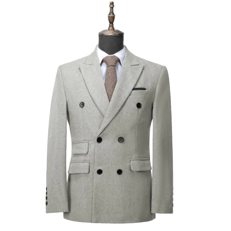 Men's Casual Tweed Notch Lapel Blazer sold by Mens Event Wear