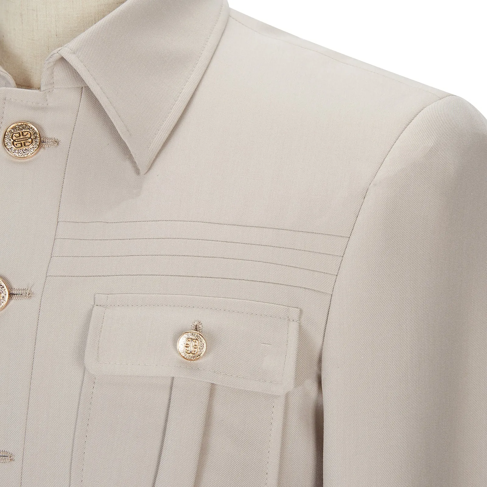 Menseventwear Classic Men's 2 pieces Mens Suit Stand Lapel Flat Tuxedos (Blazer+Pants) sold by Mens Event Wear product image thumbnail 2