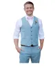 2 Pieces Mens Suit Flat V Neck Vest Suit For Wedding (Vest + Pants) sold by Mens Event Wear