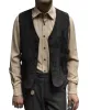 Casual Men's Fashion Suede V Neck Waistcoat Denim jacket sold by Mens Event Wear