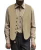 Casual Men's Fashion Suede V Neck Waistcoat Denim jacket sold by Mens Event Wear