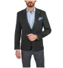 Menseventwear Formal Men's Slim Fit Peak Lapel Flat Blazer sold by Mens Event Wear