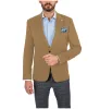Menseventwear Formal Men's Slim Fit Peak Lapel Flat Blazer sold by Mens Event Wear