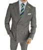 Casual Men's Suit Slim Fit Double Breasted 2 Piece Business Tuxedos (Blazer+Pants) sold by Mens Event Wear