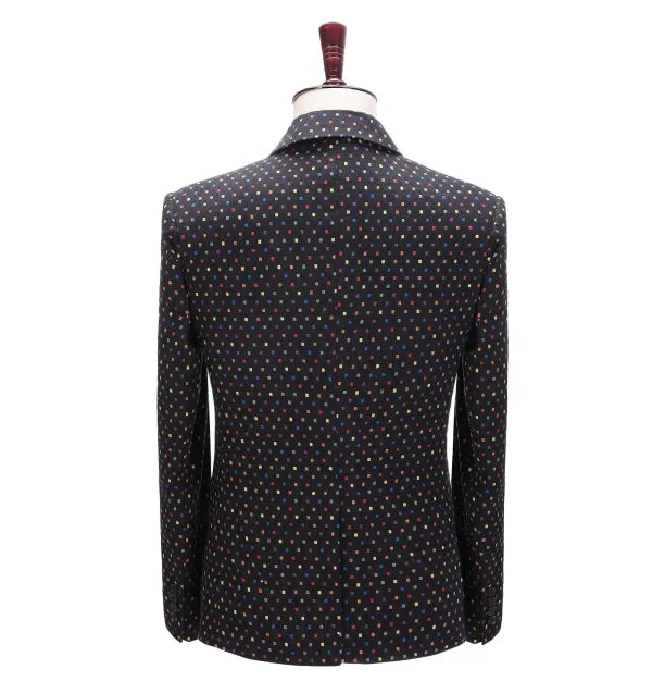 Menseventwear Formal Men's Houndstooth Notch Lapel Blazer sold by Mens Event Wear product image thumbnail 5
