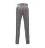 Men's Casual Suit Pants Khaki Plaid Pleat-Front Trousers sold by Mens Event Wear