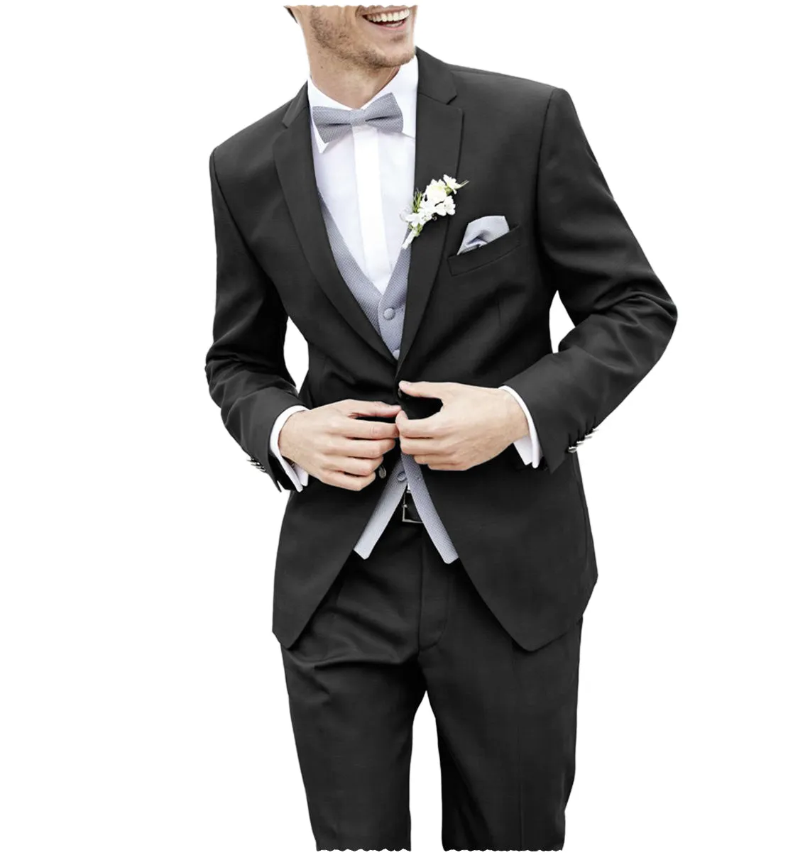 Menseventwear 2 Piece Men's Suit Solid Color Notched Wedding Lapel (Blazer + Pants) sold by Mens Event Wear product image thumbnail 4
