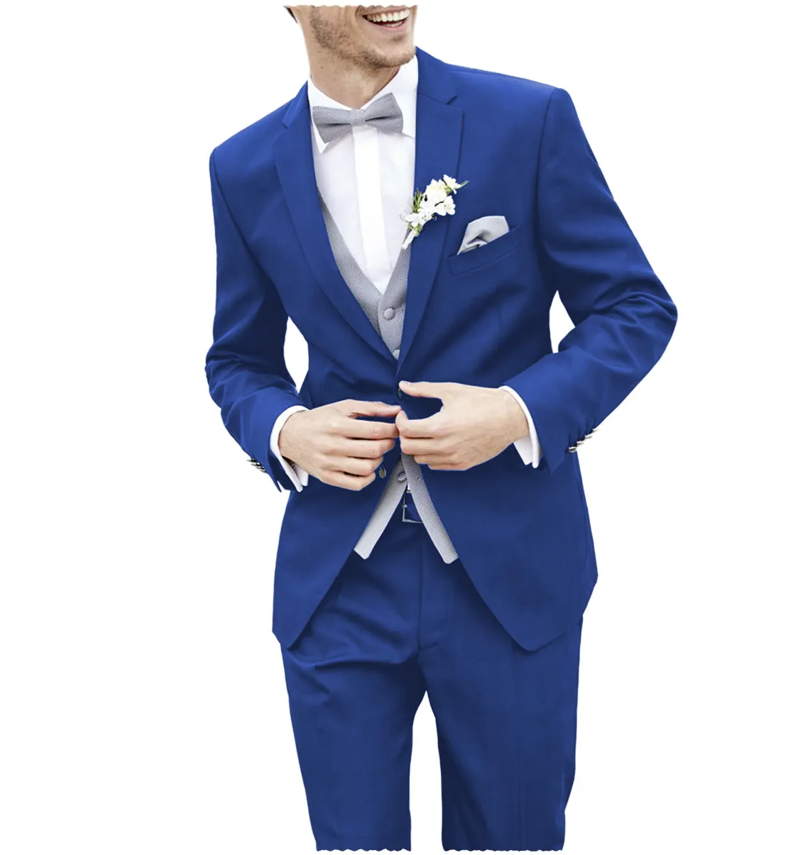 Menseventwear 2 Piece Men's Suit Solid Color Notched Wedding Lapel (Blazer + Pants) sold by Mens Event Wear product image thumbnail 5