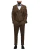 Menseventwear 3 Pieces Classic Mens Suit Herringbone Notch Lapel Blazer (Blazer+vest+Pants) sold by Mens Event Wear
