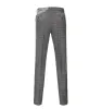 Men's Casual Suit Pant Grey Plaid Pleat-Front Trousers sold by Mens Event Wear