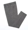 Men's Casual Suit Pant Grey Plaid Pleat-Front Trousers sold by Mens Event Wear