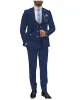 Formal Flat Peak Lapel 3 Pieces Mens Suit For Wedding (Blazer+vest+Pants) sold by Mens Event Wear