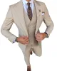 Formal Men's 3 Pieces Slim Fit Solid Color Peak Lapel Tuxedos For Wedding (Blazer+vest+Pants) sold by Mens Event Wear