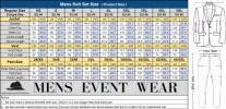 Formal Men's 3 Pieces Slim Fit Solid Color Peak Lapel Tuxedos For Wedding (Blazer+vest+Pants) sold by Mens Event Wear