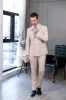 Formal 2 Pieces Mens Suit Flat Peak Lapel Tuxedos For Wedding (Blazer+Pants) sold by Mens Event Wear