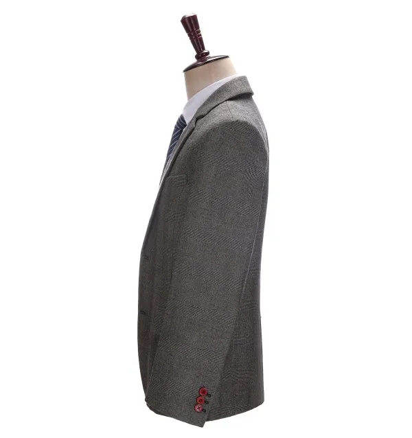 Menseventwear Mens Suit Business 2 Pieces Formal Grey Notch Lapel for Wedding (Blazer+Pants) sold by Mens Event Wear product image thumbnail 5