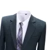 Men's Business 2 Pieces Formal Herringbone Solid Notch Lapel Tuxedos for Wedding (Blazer+Pants) sold by Mens Event Wear