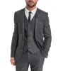 Menseventwear Vintage Classical 3 Pieces Mens Suit Herringbone Tweed Notch Lapel Tuxedos (Blazer+vest+Pants) sold by Mens Event Wear