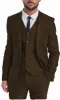 Menseventwear Vintage Classical 3 Pieces Mens Suit Herringbone Tweed Notch Lapel Tuxedos (Blazer+vest+Pants) sold by Mens Event Wear