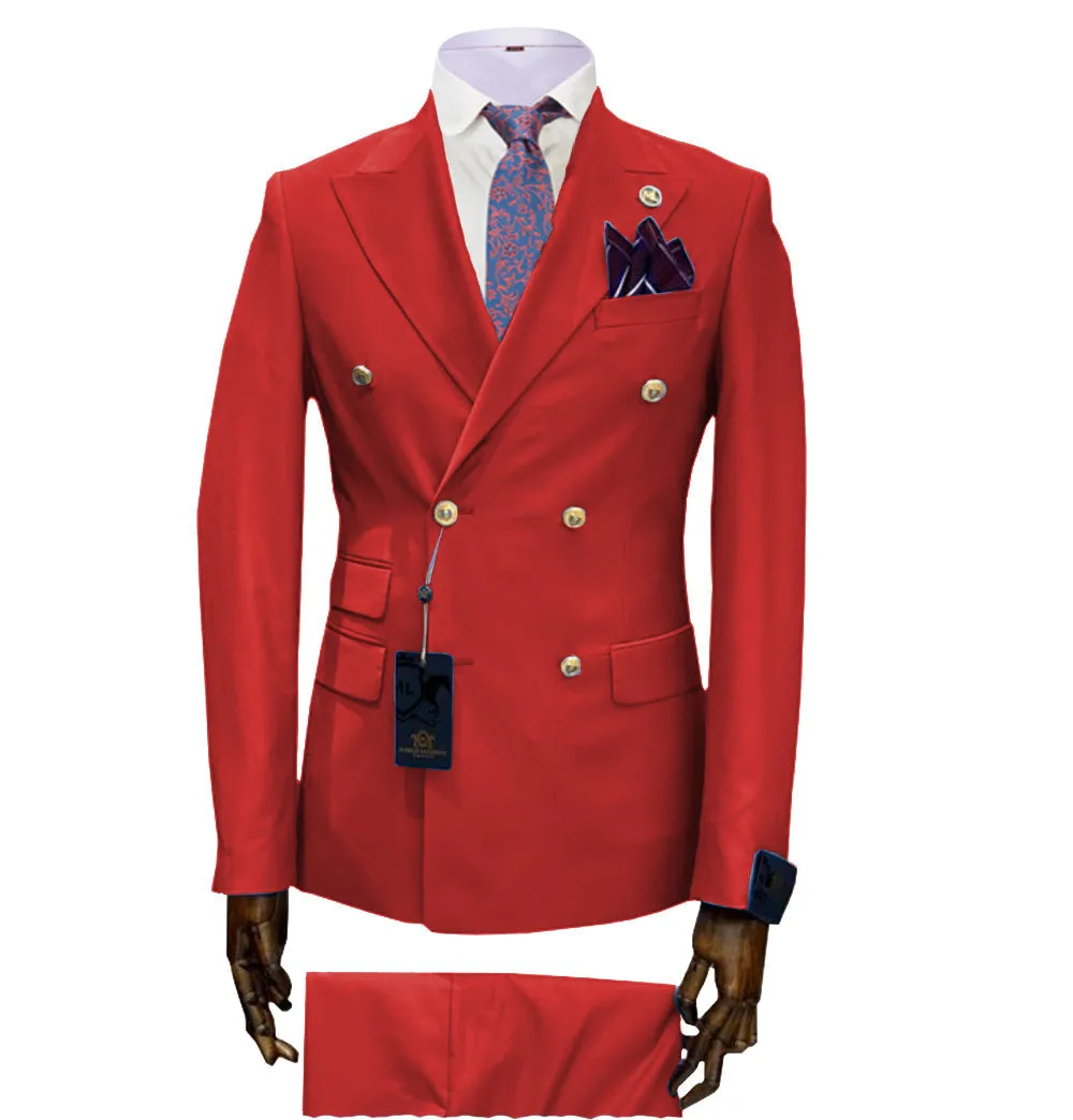 Casual Men's 2 Pieces Solid Slim Fit Peak Lapel Mens Suit (Blazer+Pants) sold by Mens Event Wear product image thumbnail 5