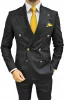 Casual Men's Suit Slim Fit Double Breasted 2 Piece Business Tuxedos (Blazer+Pants) sold by Mens Event Wear