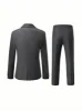 Formal 2 Pieces Mens Suit Flat Peak Lapel Tuxedos For Wedding (Blazer+Pants) sold by Mens Event Wear