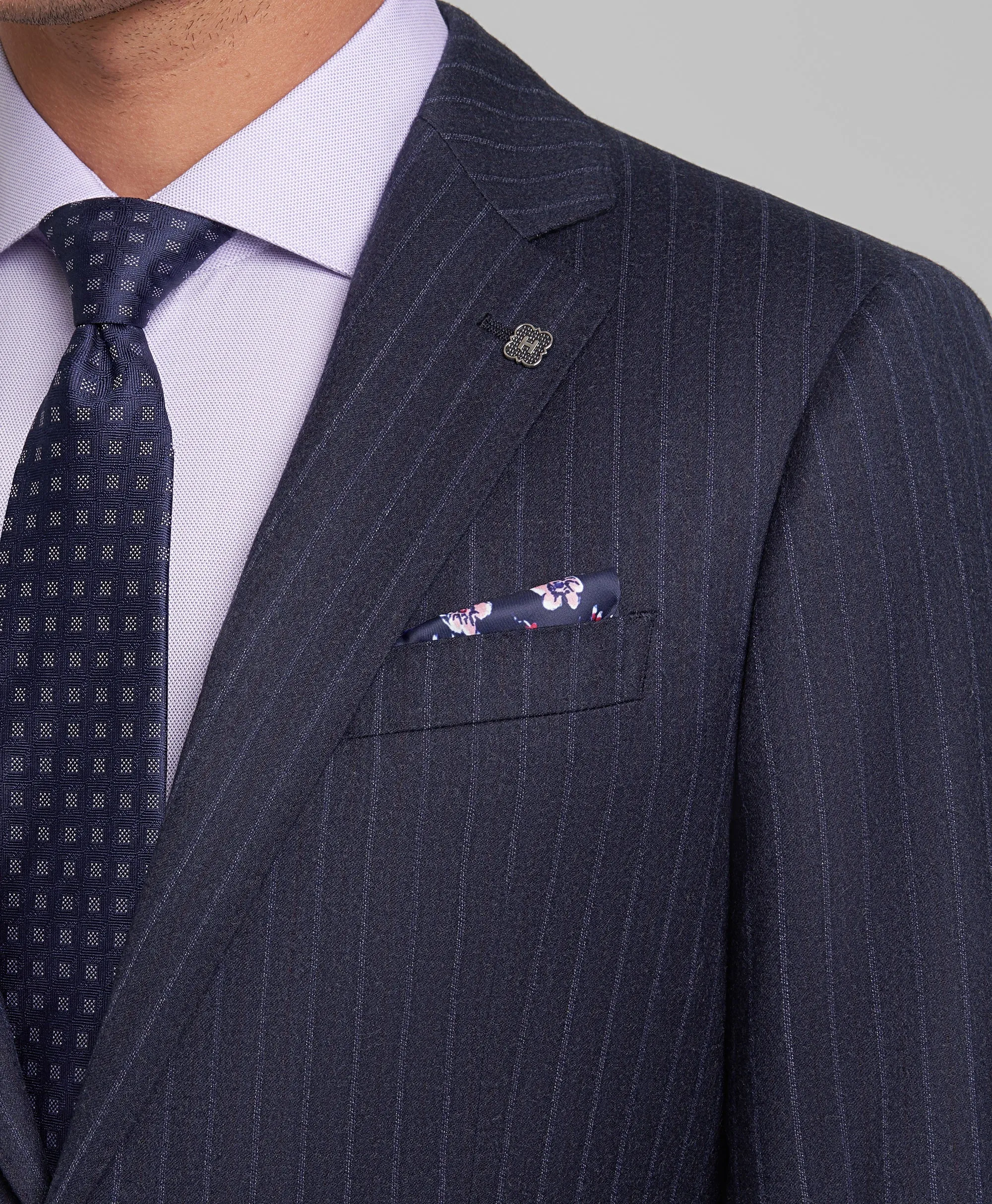 Formal Men's 2 Pieces Mens Suit Notch Lapel Striped Tuxedos (Blazer+Pants) sold by Mens Event Wear product image thumbnail 3