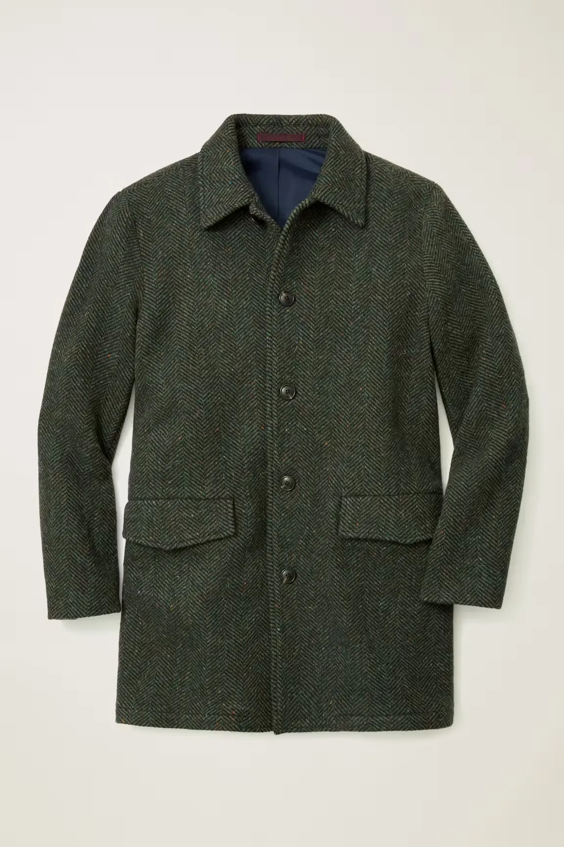 Formal Men's Wool Herringbone Stand Lapel Blazer sold by Mens Event Wear product image thumbnail 2