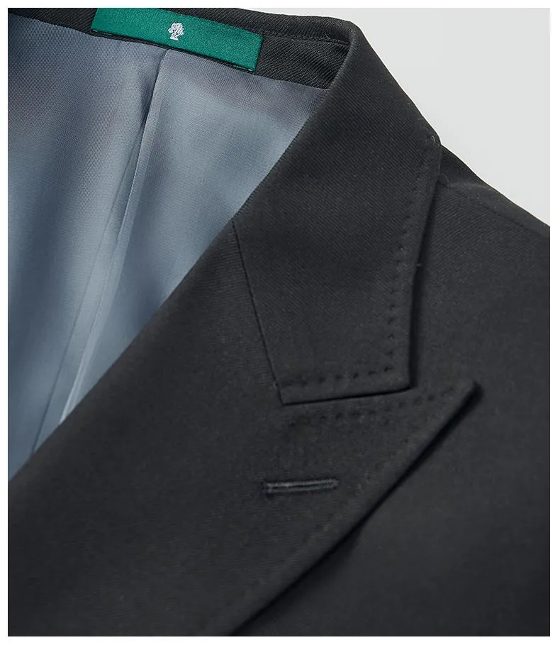 Formal 2 Pieces Mens Suit Flat Peak Lapel Tuxedos For Wedding (Blazer+Pants) sold by Mens Event Wear product image thumbnail 5