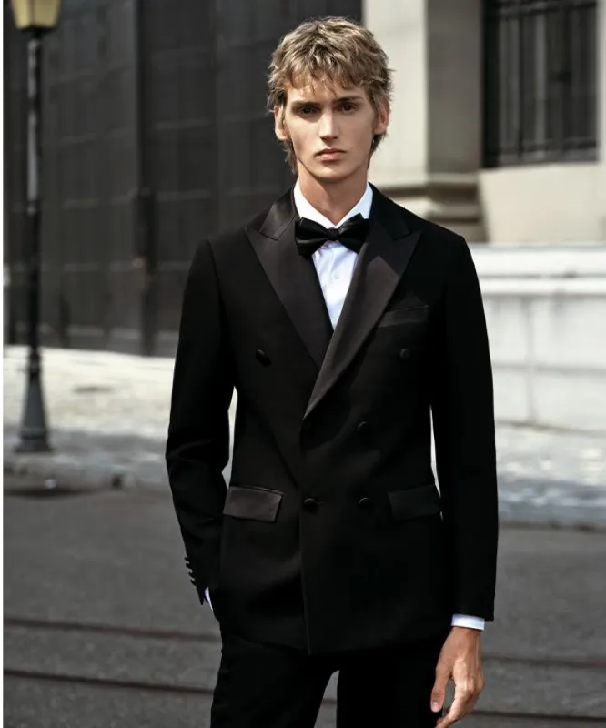 Fashion Men's 3 Pieces Flat Peak Lapel Tuxedos For Party (Blazer+vest+Pants) sold by Mens Event Wear