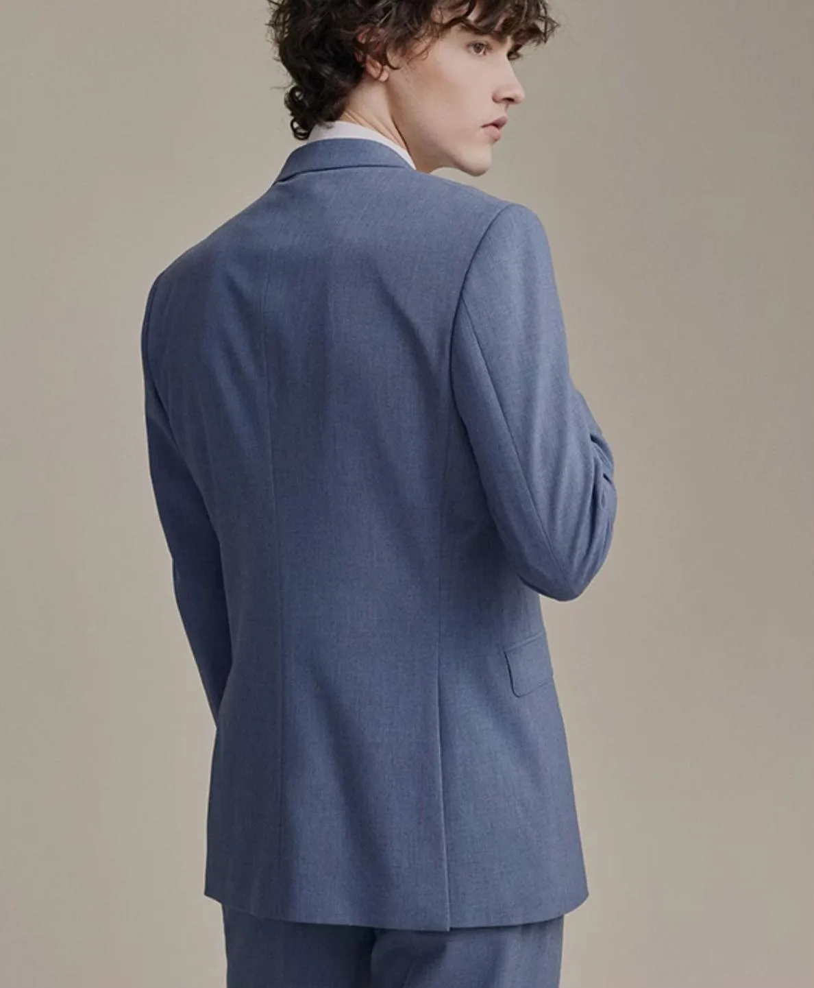 Formal Men's Suits Slim Fit 3 Pieces Peak Lapel Tuxedos (Blazer+Vest+ Pant) sold by Mens Event Wear product image thumbnail 5