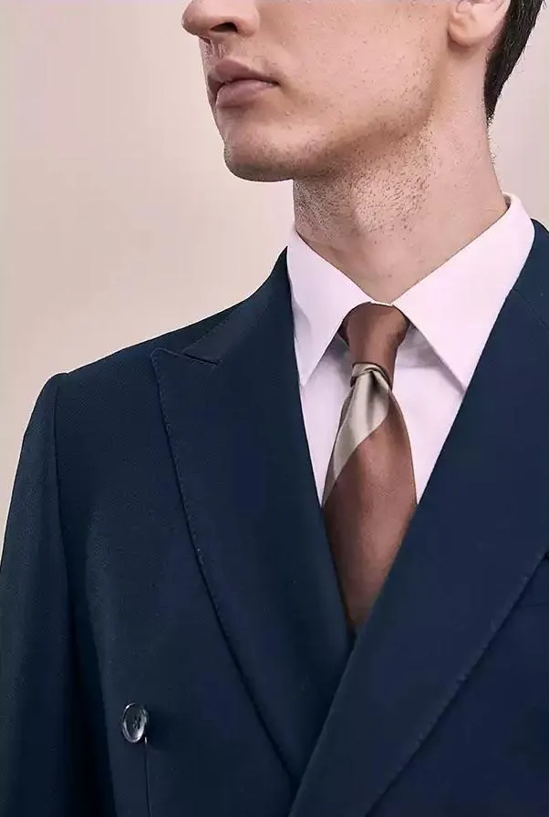 Formal 2 Pieces Mens Suit Flat Peak Lapel Tuxedos For Wedding (Blazer+Pants) sold by Mens Event Wear product image thumbnail 5