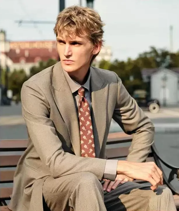 Fashion Men's Suits Slim Fit 2 Pieces Peak Lapel Tuxedos (Blazer + Pant) sold by Mens Event Wear product image thumbnail 2