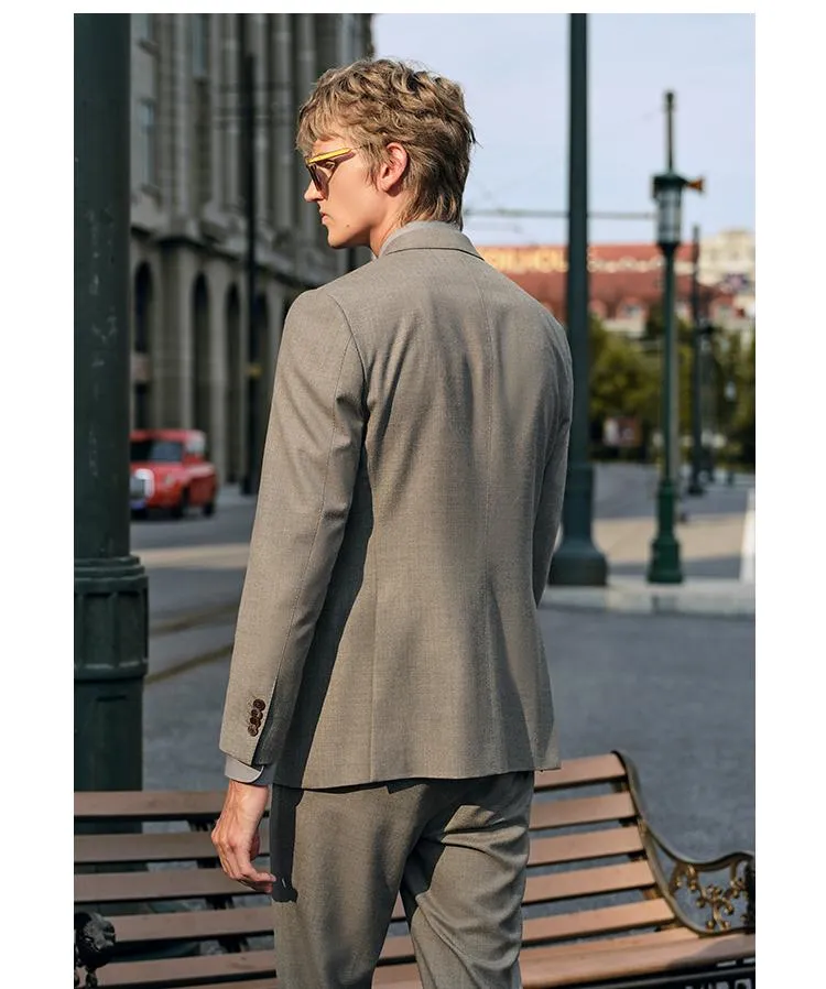 Fashion Men's Suits Slim Fit 2 Pieces Peak Lapel Tuxedos (Blazer + Pant) sold by Mens Event Wear product image thumbnail 4