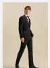 Formal Men's Suits Slim Fit 3 Pieces Peak Lapel Tuxedos (Blazer + Vest + Pant) sold by Mens Event Wear